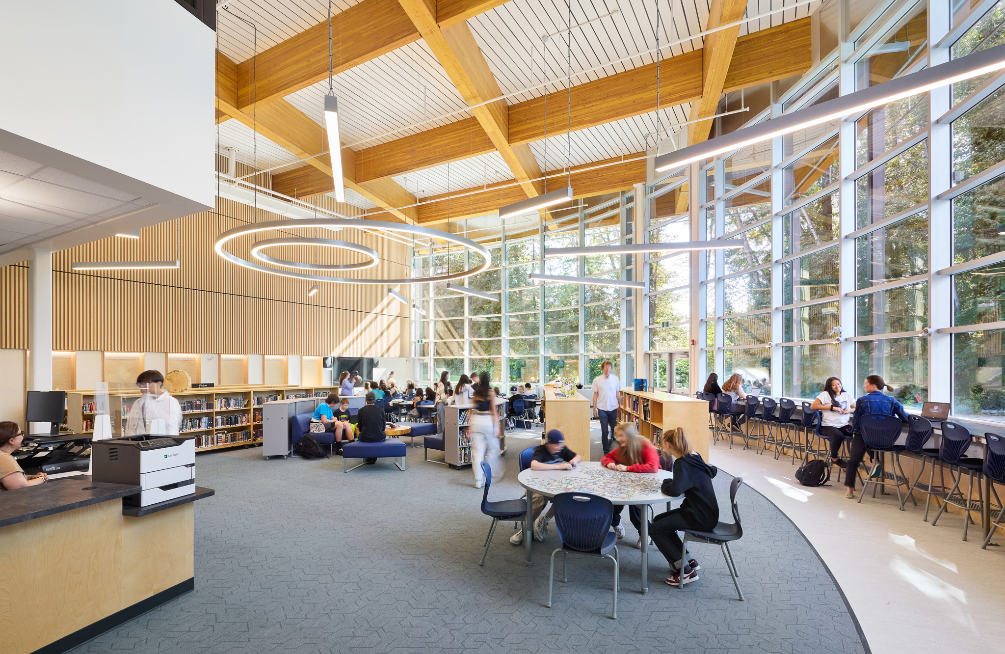 Argyle Library With Students