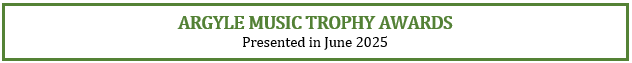 Argyle Music Trophy Awards sign