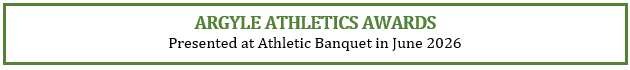 Athletic Awards