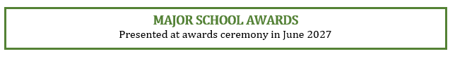 Major Awards