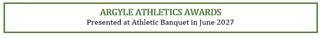 Athletic Awards