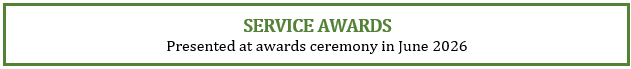 Service Awards Sign