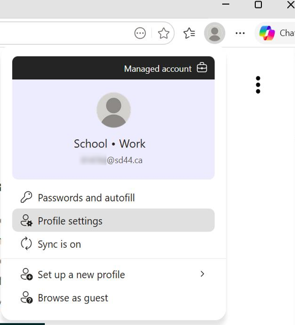 Edge Profile settings
